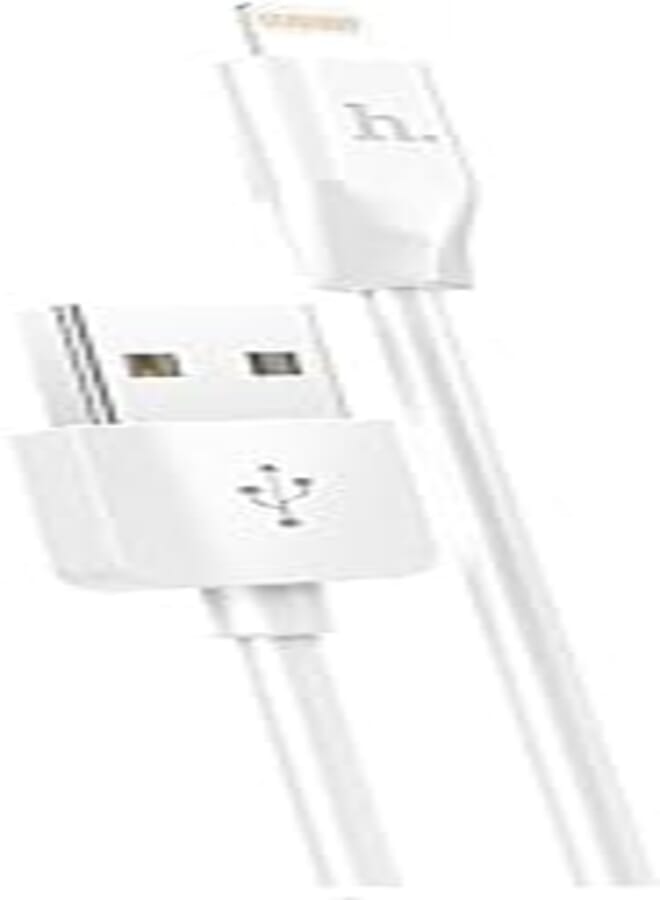 Hoco X1 - Rapid Charging Cable (2.4A - 1M), USB-A To Lightning Plug, Compatible With Apple iPhone iPad Airpods - White
