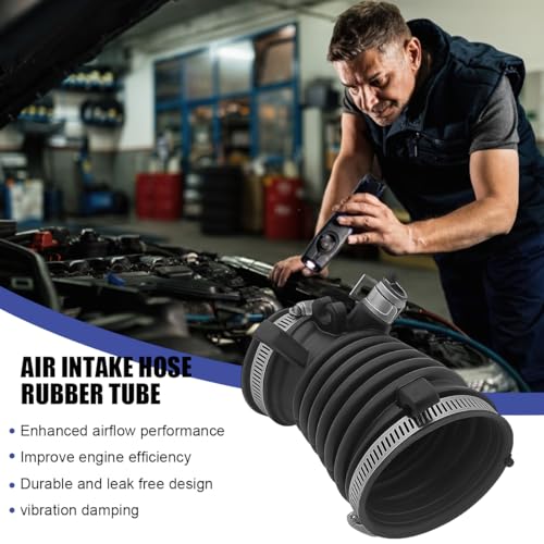 HZEL Car Air Cleaner Intake Hose Tube, OEM#17225-R1A-A01 Rubber Vehicle Engine Filter Air Intake Hose Duct with 3 Clamps, Auto Engine Filter Boot Replacement, Compatible with Civic Ilx - Image 5