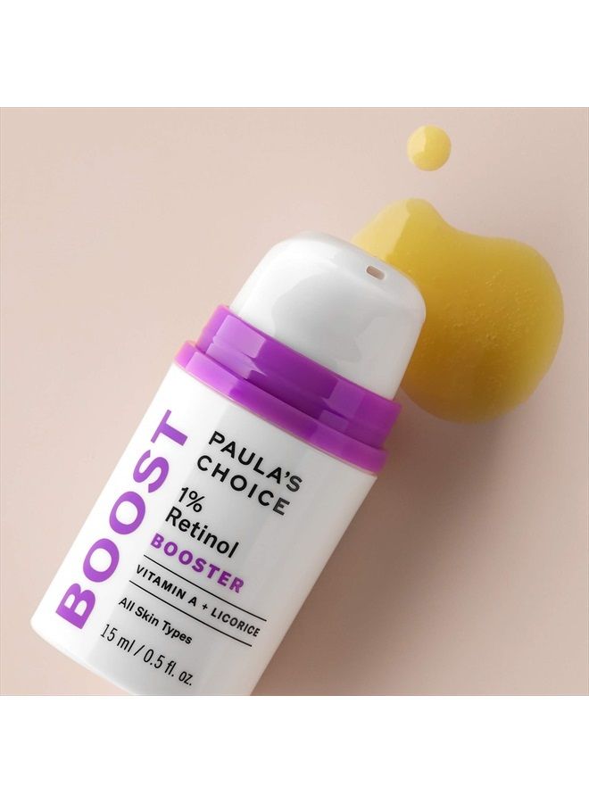 PAULA'S CHOICE BOOST 1% Retinol Booster, Vitamin A & Licorice Serum for Fine Lines & Wrinkles, 0.5 Ounce - Image 2