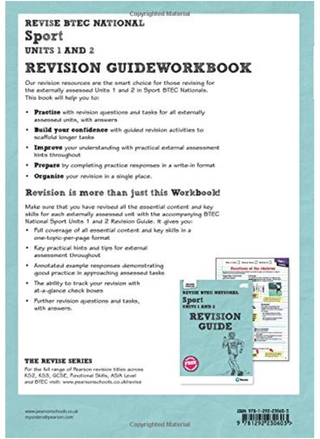 null - Pearson REVISE BTEC National Sport Units 1 & 2 Rev - Image 1