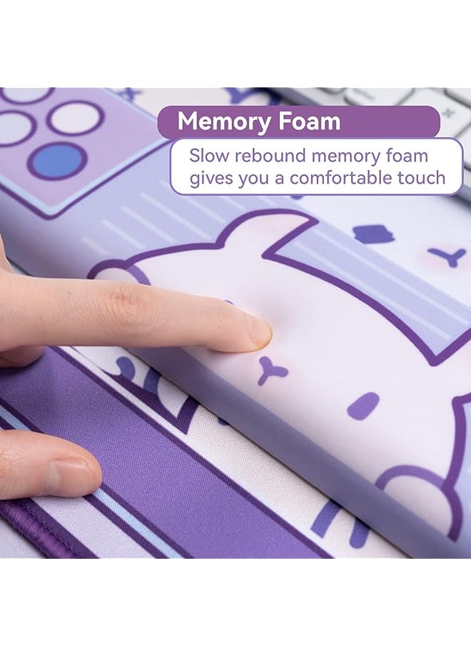 GEEKSHARE Bunny Wrist Rest Support Mouse Pad Set Non Slip Rubber Base And Lightweight Memory Foam Wrist Rest For Keyboard And Mouse Perfect For Gaming Or Home Office Work Mousepad And Wrist Rest  - Image 5