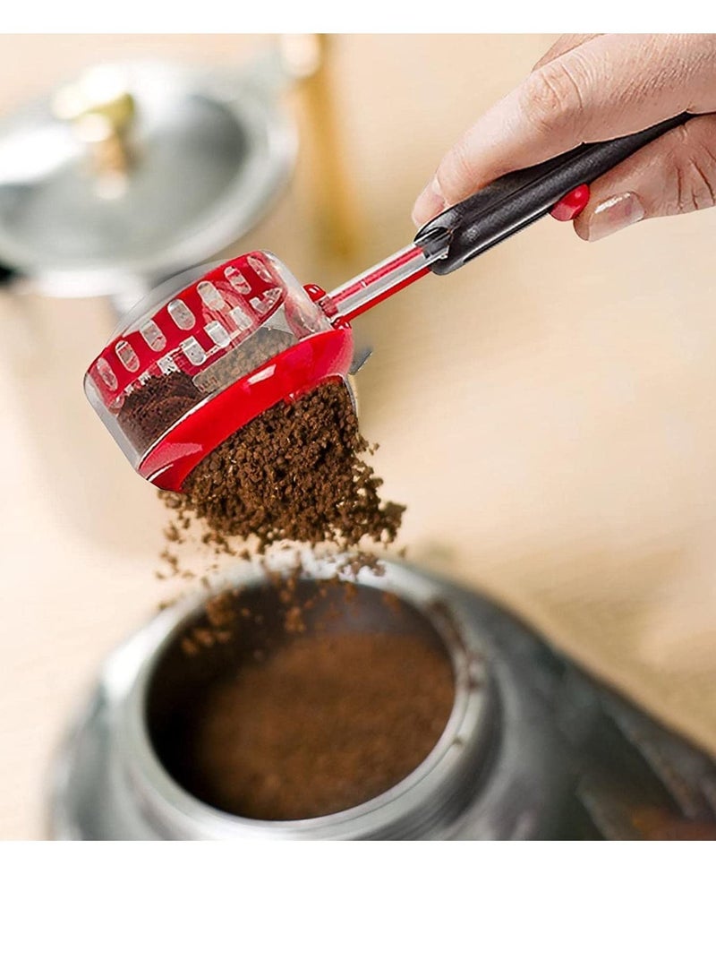 Y&D Coffee Measuring Scoop, Adjustable Volume Tablespoon Measure Spoon with Long Handles for Easy Access to Protein Powder Tea Sugar and Milk,Suitable Cafe Shop Home Kitchen Office (Black)  - Image 2