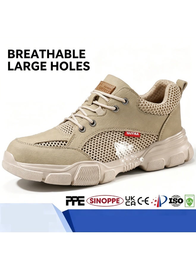 GUYISA Waterproof Work Boots Safety Steel Toe Shoes Men Lightweight Work Sneakers Safety Shoes Men Protective Boots Steel Toe Shoes - Image 3