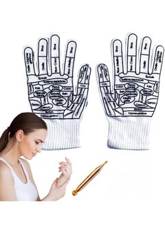 Generic 1pc Pressures Reflexology Gloves, Targeted Reflexology Foot Massager | Foot Relief Sleeves with Point Massage Tools, Anti Blister Feet Soothing Solution for Women Men Foot  - Image 1