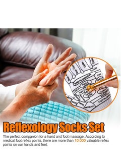 Generic 1pc Pressures Reflexology Gloves, Targeted Reflexology Foot Massager | Foot Relief Sleeves with Point Massage Tools, Anti Blister Feet Soothing Solution for Women Men Foot  - Image 2