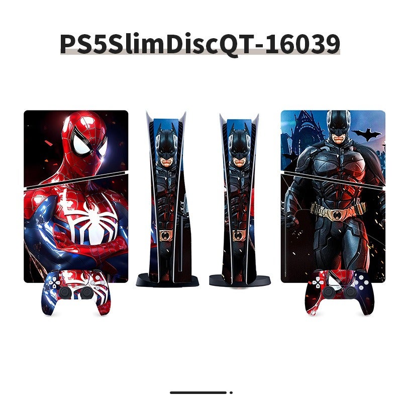 Sticker for PS5 Console Spider-Man Series 2 Series European and American Style Sticker Foreign Trade Personality Anime Color Sticker