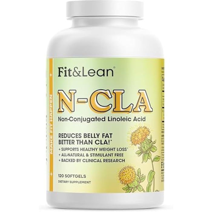 Fit & Lean N-CLA, Weight Loss Supplement, Reduces Belly Fat Better Than CLA, Boost Metabolism, Supports Lean Muscle, Stimulant Free, Non Conjugated Linoleic Acid, 120 Servings (Packaging May Vary) - Image 1