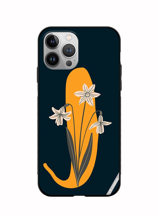 VR CREATIVE Protective Case Cover For Apple iPhone 12 Pro Max Alphabet J Design Multicolour - Image 1