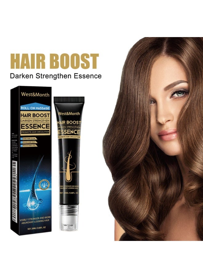 WEST MONTH Natural hair growth treatment for men and women，Enhanced hair growth serum，Repairing hair serum， Daily hair serum suitable for all hair types，20ml - Image 1