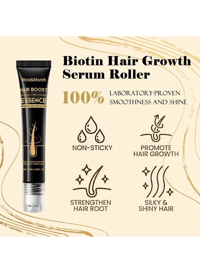 WEST MONTH Natural hair growth treatment for men and women，Enhanced hair growth serum，Repairing hair serum， Daily hair serum suitable for all hair types，20ml - Image 4