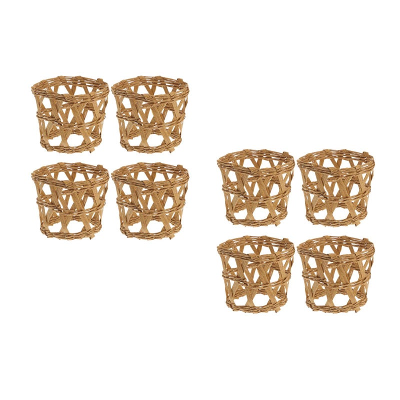 8 Pcs Woven Cup Sleeves Decorative Water Cup Sleeve Bottle Sleeve Drinking Cup Covers - Image 1