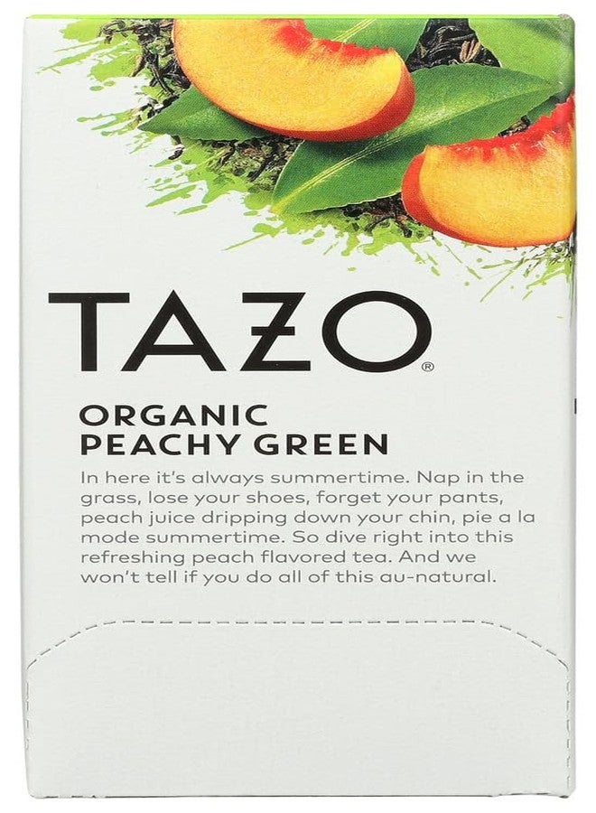 TAZO Tea Bag Organic Peachy Green Tea, 20 CT (Pack of 2) - Image 4