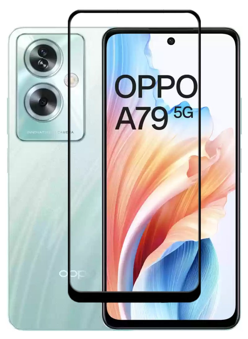 ACLIX Antistatic ESD Dustproof Premium Quality High Definition Tempered Glass Screen Protector Designed For Oppo A79 - Image 1