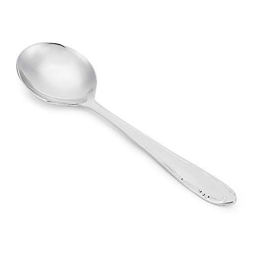 Kishco Stainless Steel French Dinner/Dessert Soup Spoon - Pack of 6 - Image 2
