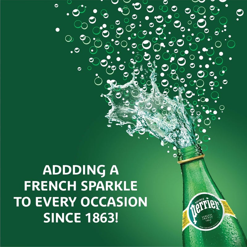 Perrier Sparkling Carbonated Natural Mineral Water, 750 ml, 12 Pack - Image 4