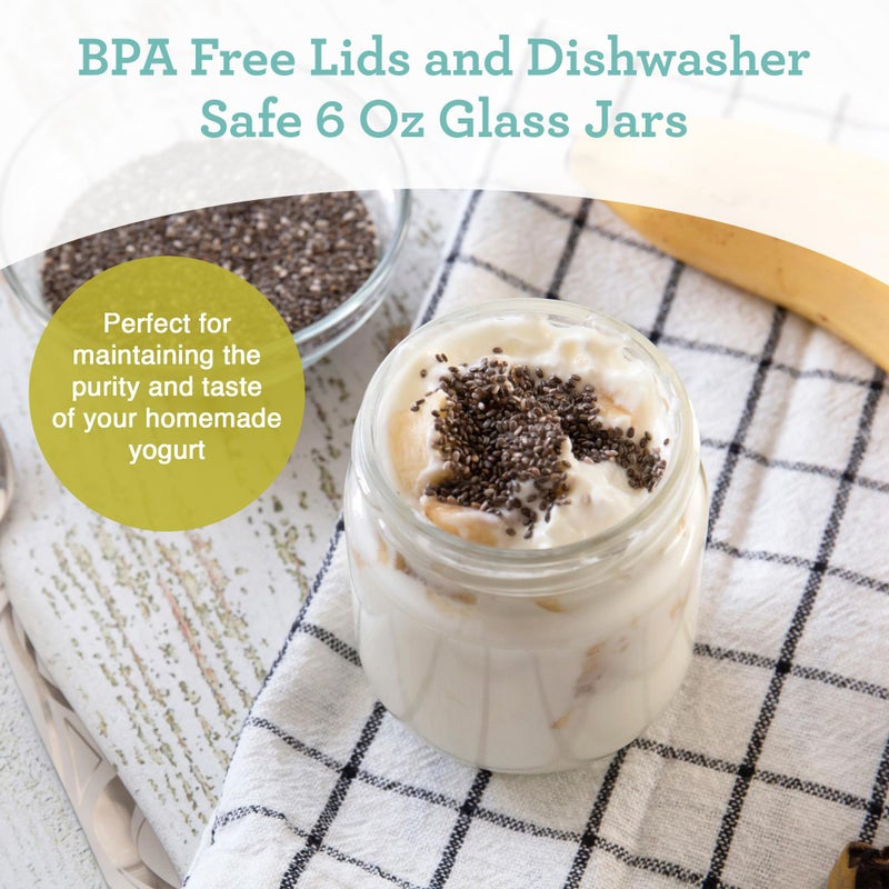 Euro Cuisine Glass Jars for Yogurt Maker, Set of 8 - Image 5