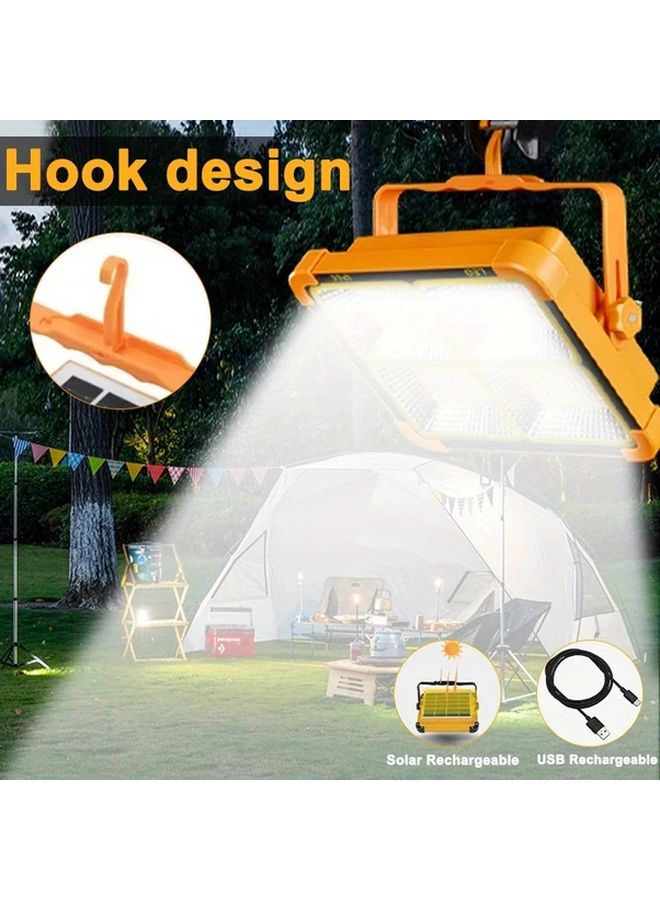 1pc LED Solar USB Rechargeable Work Light Portable Hands Free Flashlight Magnetic Base - Image 5