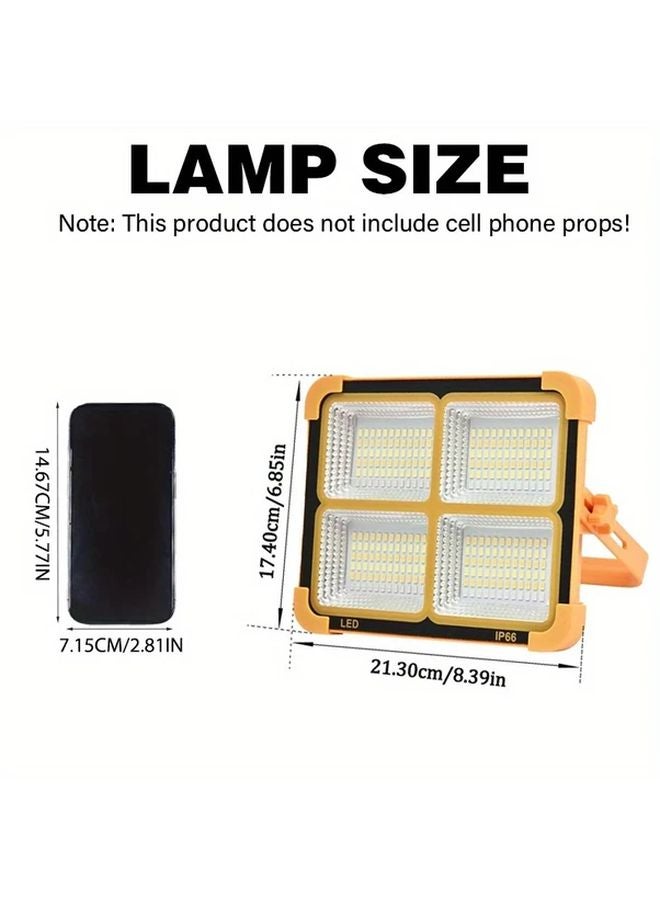 1pc LED Solar USB Rechargeable Work Light Portable Hands Free Flashlight Magnetic Base - Image 4