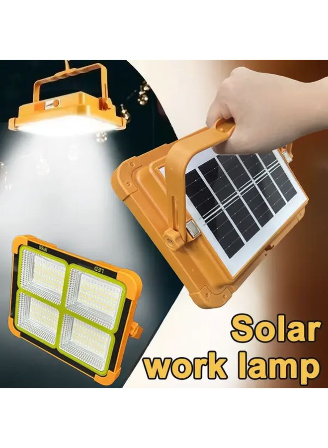 1pc LED Solar USB Rechargeable Work Light Portable Hands Free Flashlight Magnetic Base - Image 3
