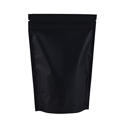 QQ Studio 100PCS Matte DoubleSided Colored StandUp Resealable QuickQlick Bags 10x15cm 4x6 Black