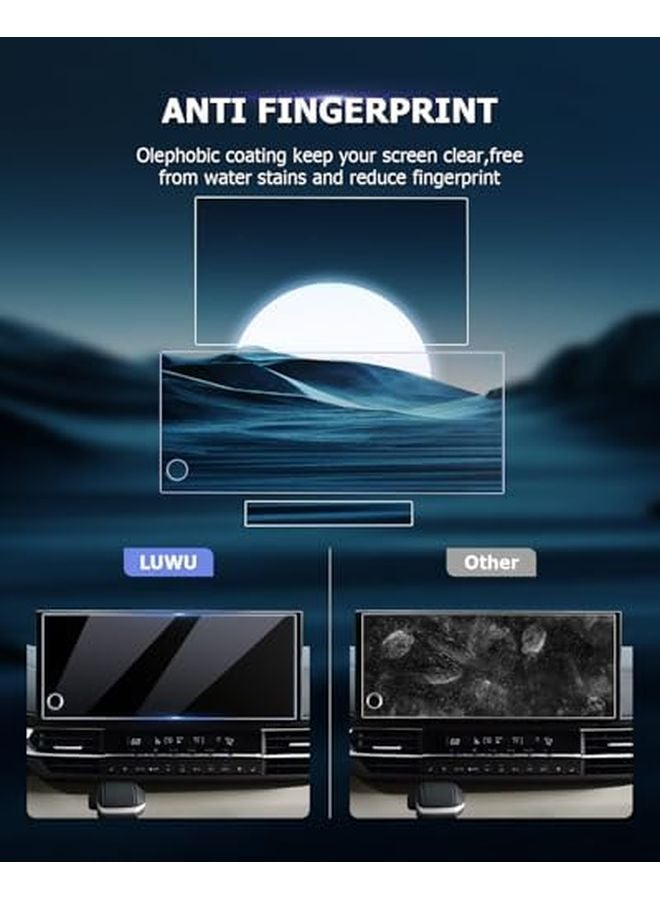 2025 2026 Toyota Sienna 12 3 Inch Climate Entertainment Screen Protector Tempered Glass - Image 4