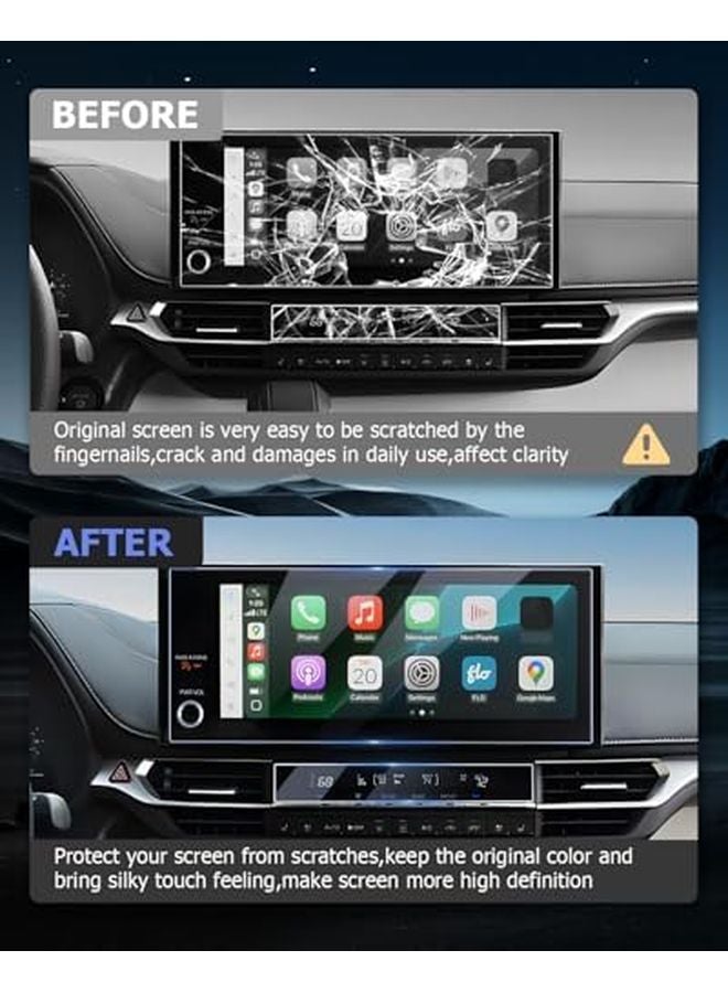 2025 2026 Toyota Sienna 12 3 Inch Climate Entertainment Screen Protector Tempered Glass - Image 3