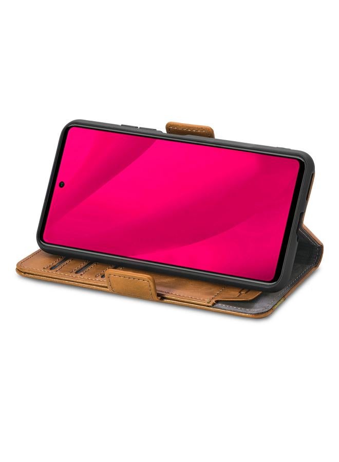 اس-توب جراب هاتف ذكي لهاتف Honor 200 من الجلد مع مشبك مغناطيسي مزدوج من Neo Splicing - Image 4