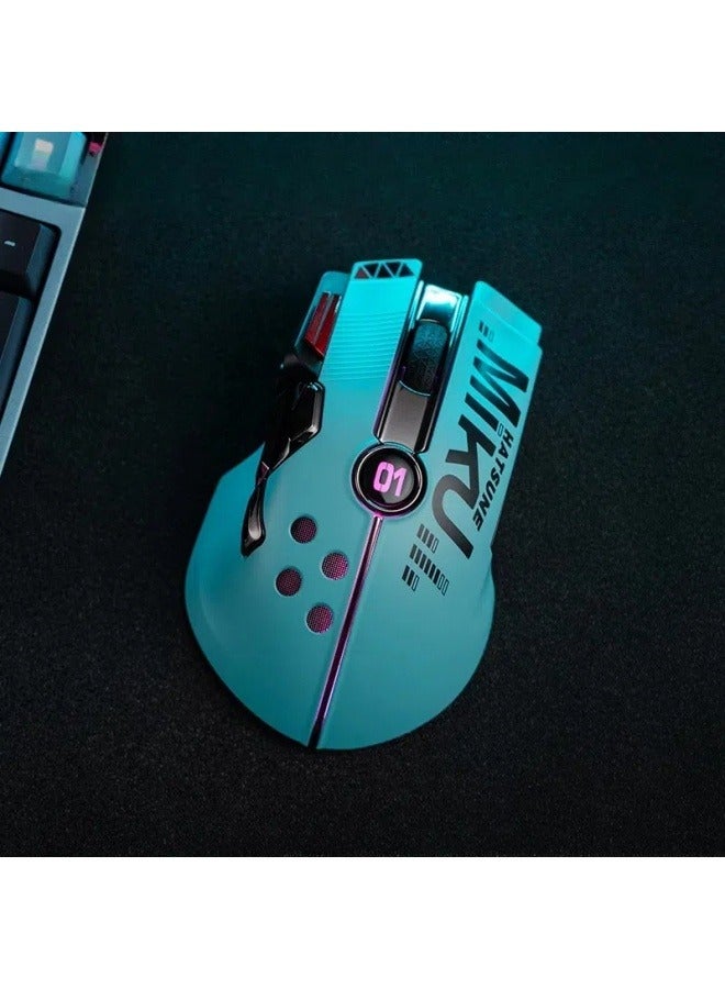 general Hatsune Miku controls the rhythm of the dual-mode mouse, exclusive driver, wireless multi-function mouse - Image 2