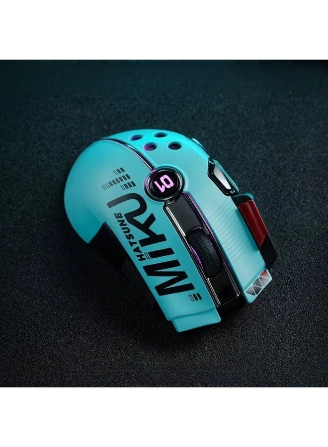 general Hatsune Miku controls the rhythm of the dual-mode mouse, exclusive driver, wireless multi-function mouse - Image 3