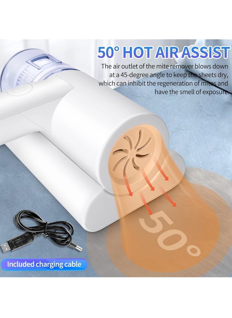 ELTRAZONE Cleaner,Handheld UV Bed Vacuum,Mite Removal Instrument Wireless Mite Remover Cleaning Machine for Pillows, Sheets, Mattresses, Sofas, Plush Toys and Other Fabric Surfaces - Image 4