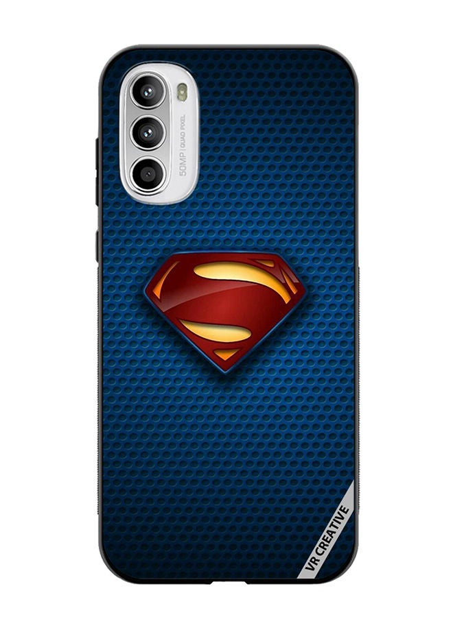 VR CREATIVE Protective Case Cover For Motorola Moto G82 Superman Design Multicolour - Image 1