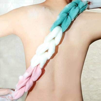 WISDOM- Back Scrubber Bath Sponge Long Loofah for Men and Women Random Colour (Pack of 2) - Image 3
