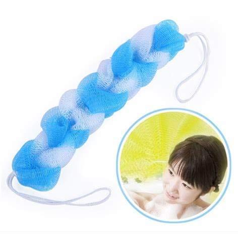 WISDOM- Back Scrubber Bath Sponge Long Loofah for Men and Women Random Colour (Pack of 2) - Image 5