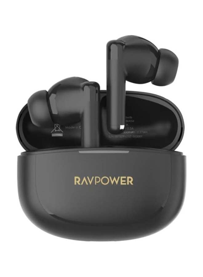 راف باور RP-BH1014 Studio True Wireless Bluetooth Earbuds ENC - |18 Months Warranty Black - Image 1