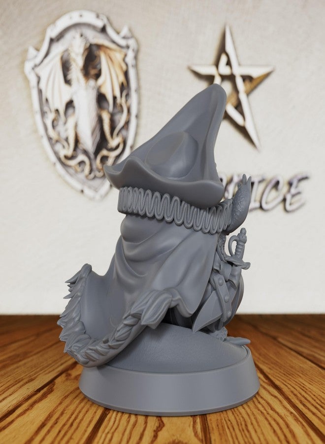 AUSPDICE Amphibious Swashbuckler for RPG Adventures - 28mm Unpainted Fantasy Pirate Captain Miniature - Frog Model Billy Quacks for DND & Tabletop Games-AS193 - Image 3