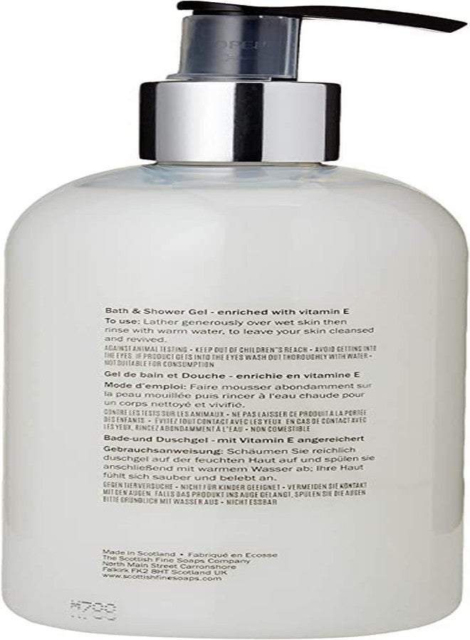 Scottish Fine Soaps Au Lait Bath & Shower Gel 300ml Pump Bottle - Image 2