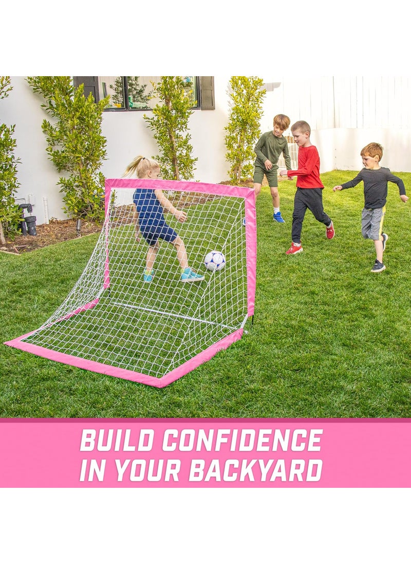 GoSports GoSports Portable Soccer Goals for Kids  13 Color Options  Choose 4 x 3 ft or 6 x 4 ft  Team Tone Pop Up Nets for Backyard  - Image 5
