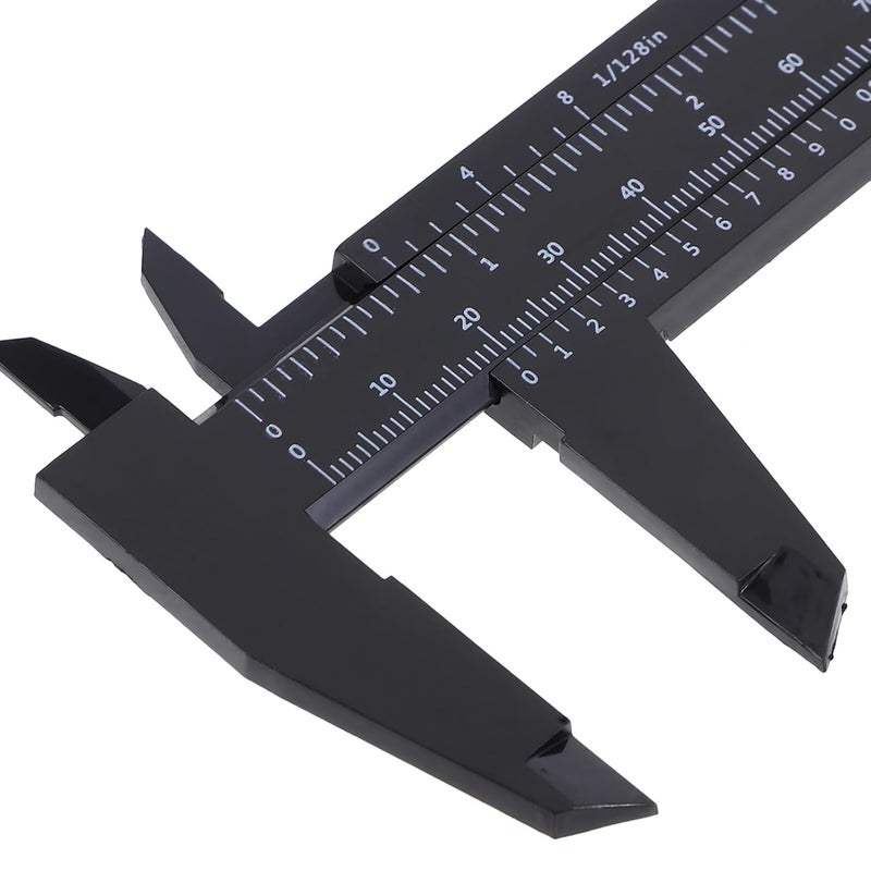 TIDTALEO 4 Pcs Portable Plastic Vernier Calipers Metric Measuring Gauge Set 0-150mm Accurate Measurement Tools for Students Science Projects Engineering Use - Image 3