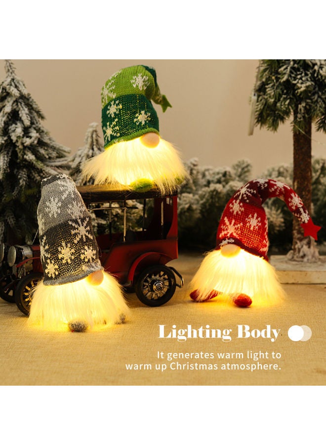 NIBEMINENT Decoration Plush Doll With LED Light Grey 23.00*6.00*6.50cm - Image 5