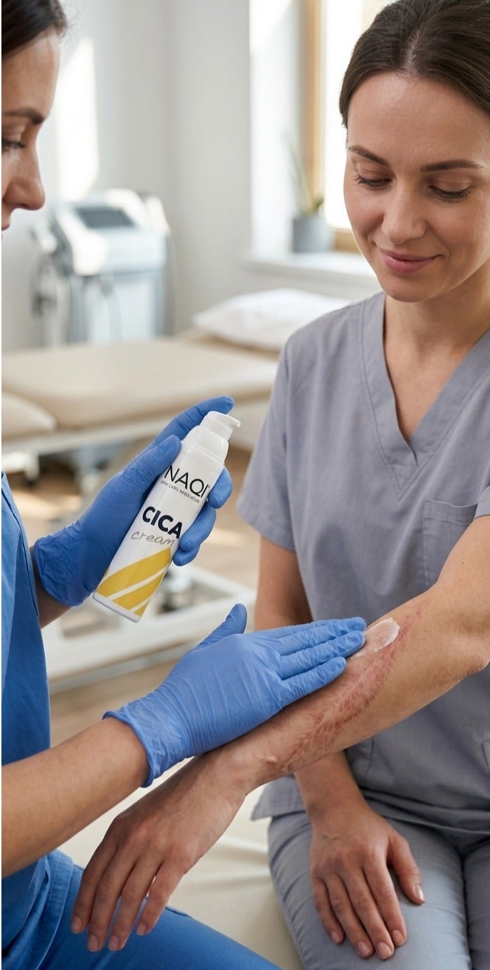 NAQI Cica Cream 100ml - Advanced Skin Regeneration & Scar Repair Treatment - Rebuilds Skin Barrier, Reduces Itching & Hydrates - Dermatologically Tested Intensive Recovery Formula, Post-Procedure & Burn Recovery Ointment - Soothing Moisturizer for Irritated Skin - Non-Greasy, Fast Absorbing Barrier Cream - Image 2