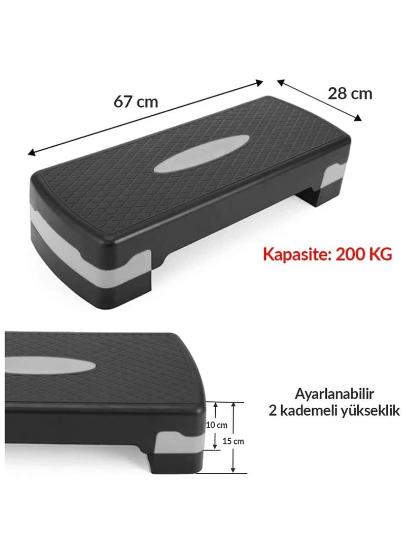 بلومنغ تايم جهاز الخطوات الهوائية القابل للتعديل من Max Strength - منصة تمرين من 2 إلى 5 مستويات للصالة الرياضية المنزلية وتمارين القلب والبيلاتس واليوغا - Image 3