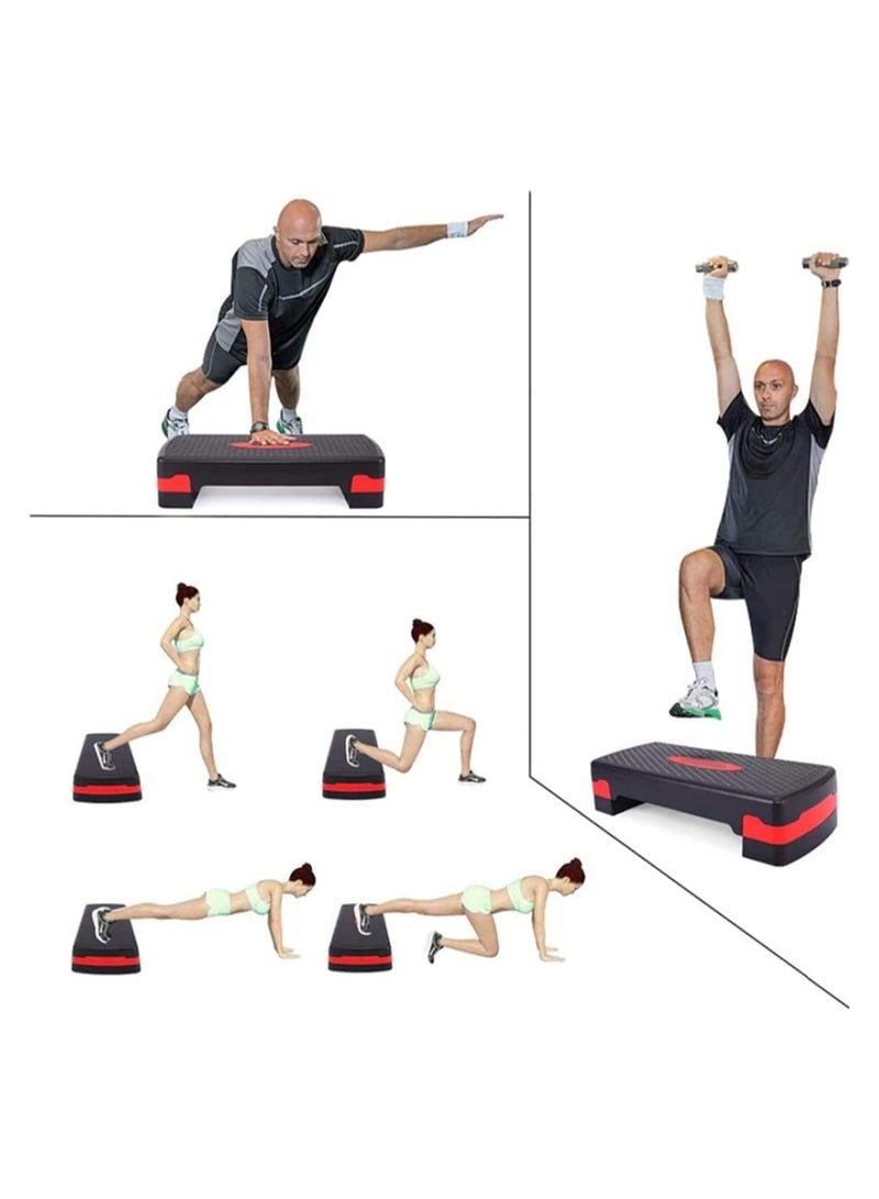 بلومنغ تايم جهاز الخطوات الهوائية القابل للتعديل من Max Strength - منصة تمرين من 2 إلى 5 مستويات للصالة الرياضية المنزلية وتمارين القلب والبيلاتس واليوغا - Image 5