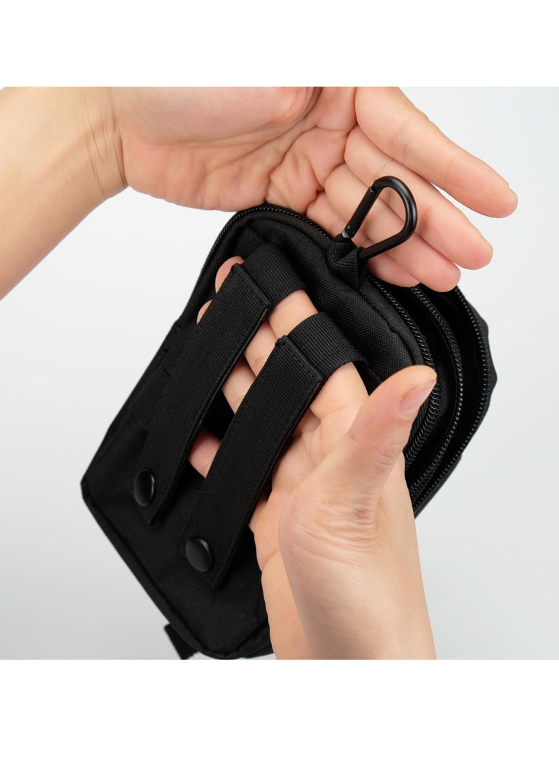 Excefore Tactical Waist Pouch, MOLLE EDC Pouch, Outdoor Man Waist Bag with Phone Belt Clip Holder Holster Carrying Pouch for Smartphone  - Image 2