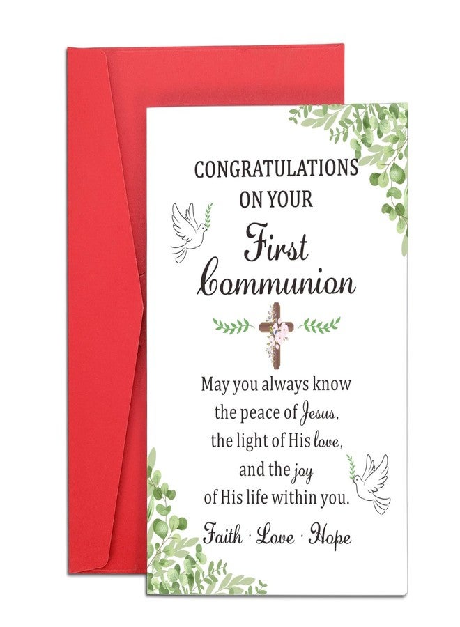 Fleure Esme First Communion Gifts for Girls Boys Kids 2026 First Communin Card for Her Him 1st Communion Gifts for Christian Religious Bible Verse Gift for Women Men Baptism Catholic Confirmation Gift for Teen - Image 1