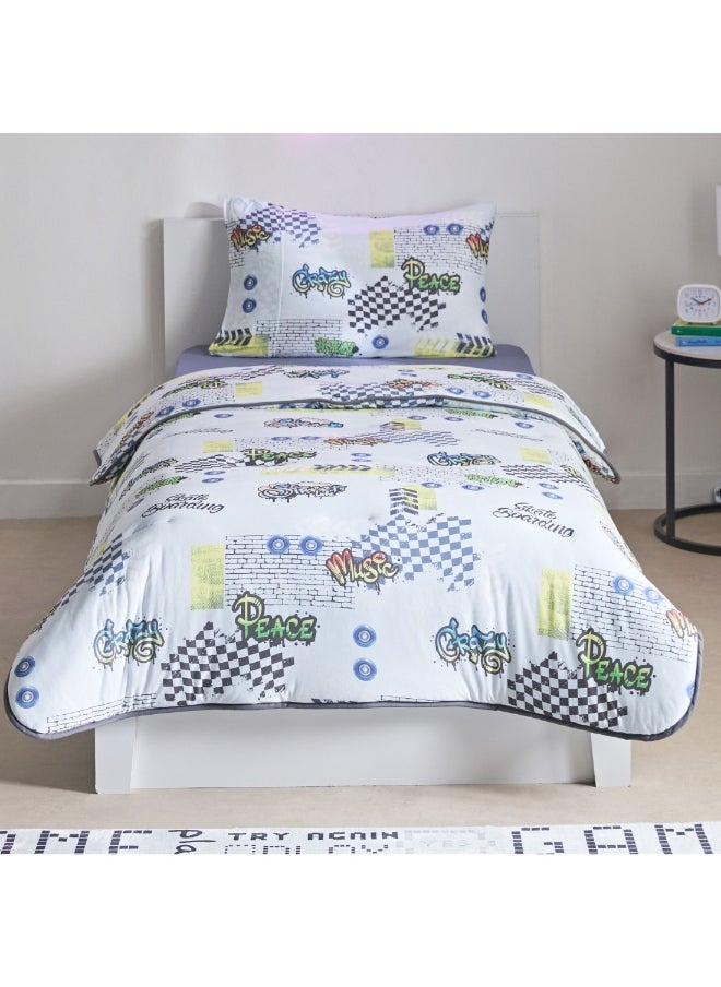 Home Box Tom Gearhead Skate 2-Piece Single Microfibre Printed Jersey Comforter Set 135 X 220 Cm  - Image 5