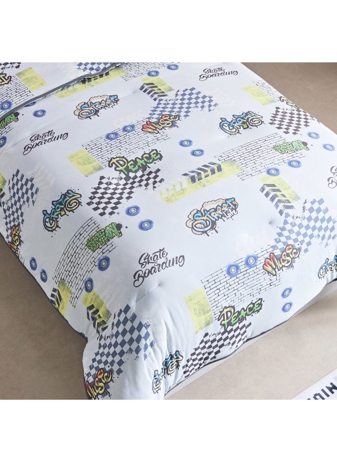 Home Box Tom Gearhead Skate 2-Piece Single Microfibre Printed Jersey Comforter Set 135 X 220 Cm  - Image 4