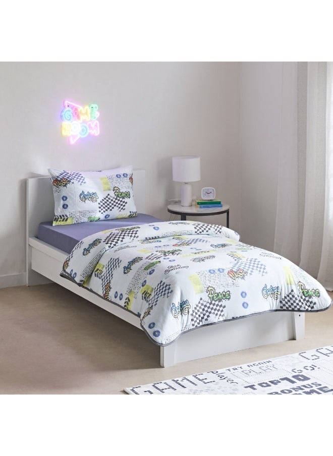 Home Box Tom Gearhead Skate 2-Piece Single Microfibre Printed Jersey Comforter Set 135 X 220 Cm  - Image 3