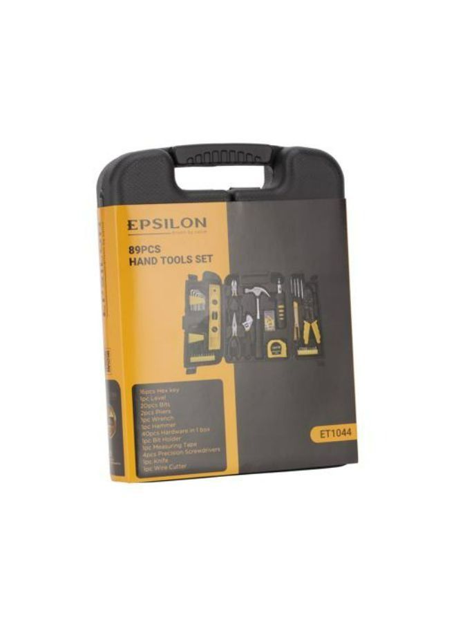 إبسلون طقم ادوات يدوية من ابسيلون 89 قطعة- ET1044 أدوات عالية الجودة مقاومة للصدأ والمتانة وقبضة مريحة وصندوق تخزين - Image 2