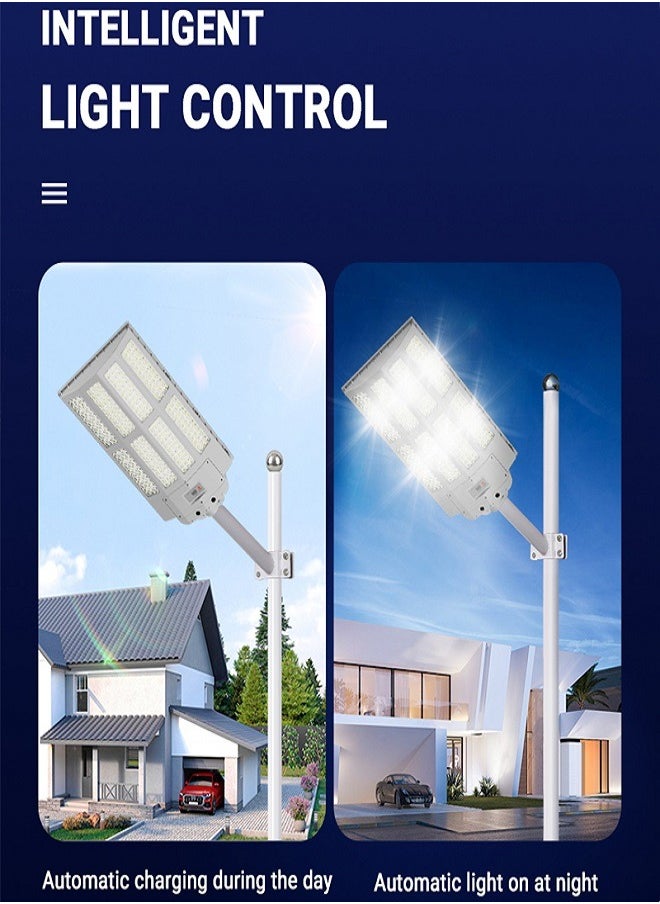 Sunbmebge 1200W Solar Street Lights Outdoor - Wide Angle Solar Lights Outdoor Dusk to Dawn, Commercial Parking Lot Light Motion Sensor with Remote Control, 1120 Pcs LED Light IP66 Waterproof  - Image 2