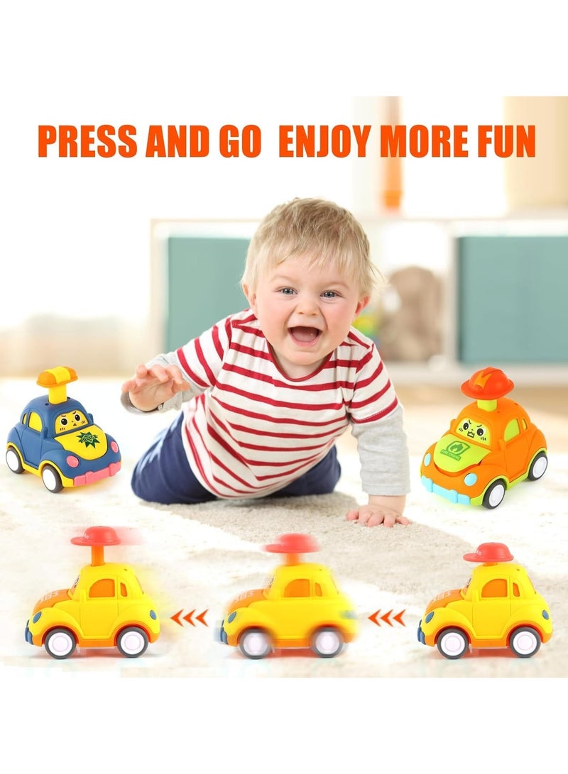 دي إم جي تك ألعاب سيارات ادفع وانطلق للأطفال الصغار من عمر 1 إلى 3 سنوات، مجموعة سيارات احتكاك للأطفال - Image 3